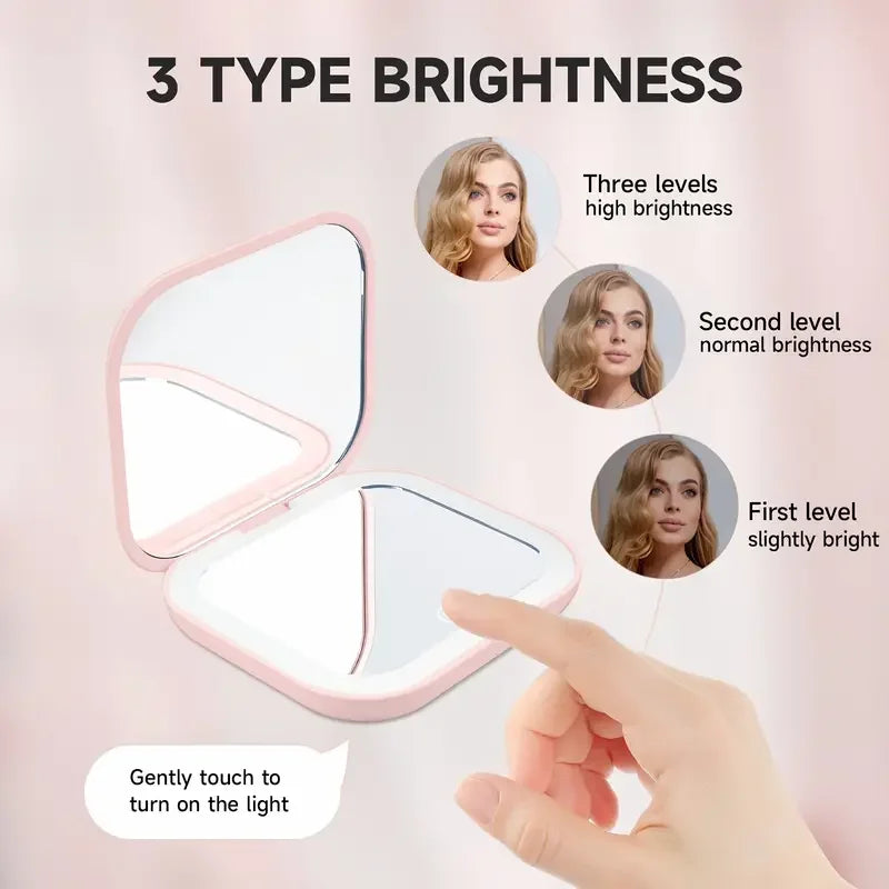 Miroir LED de poche