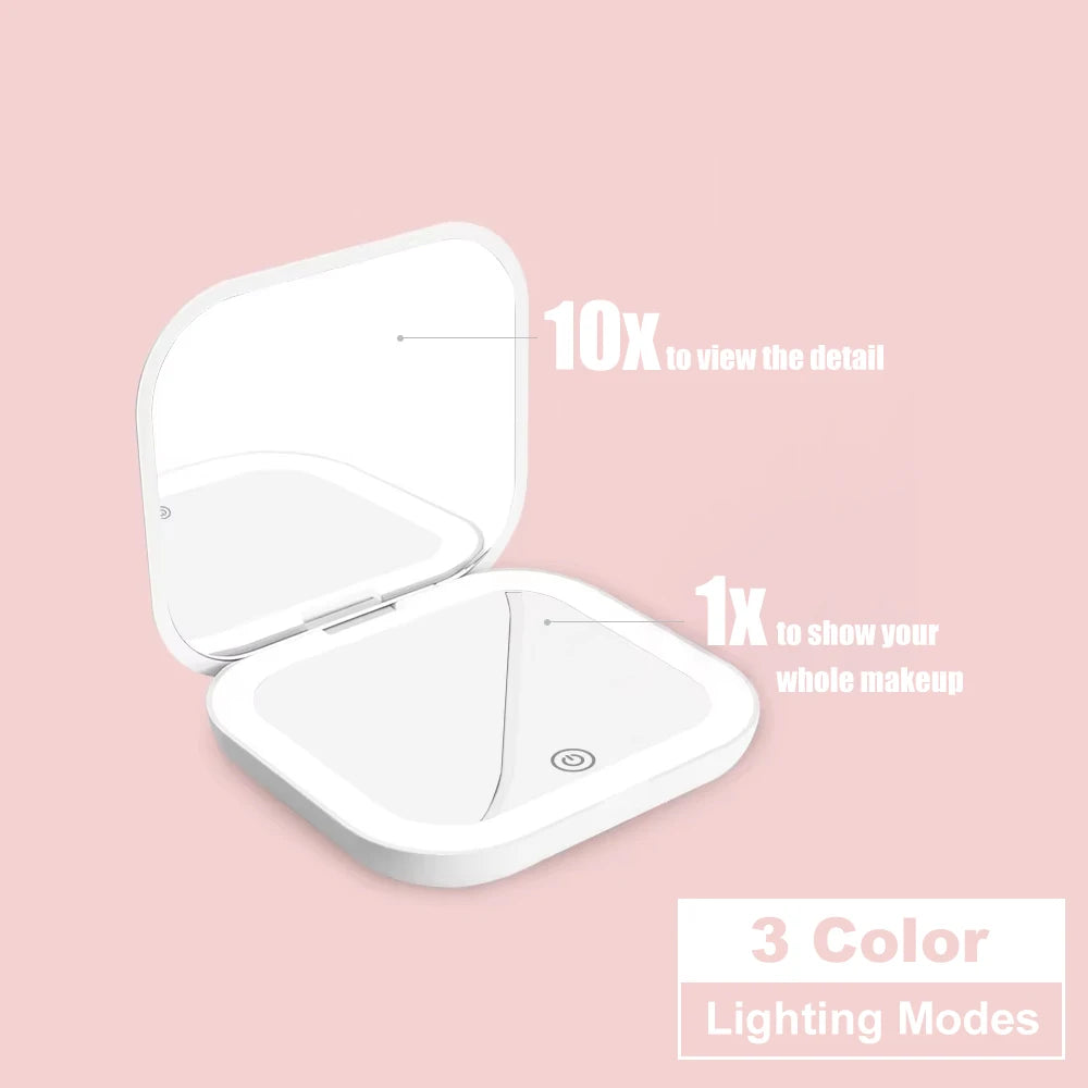 Miroir LED de poche