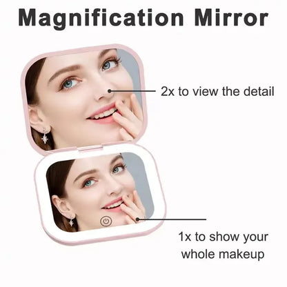 Miroir LED de poche