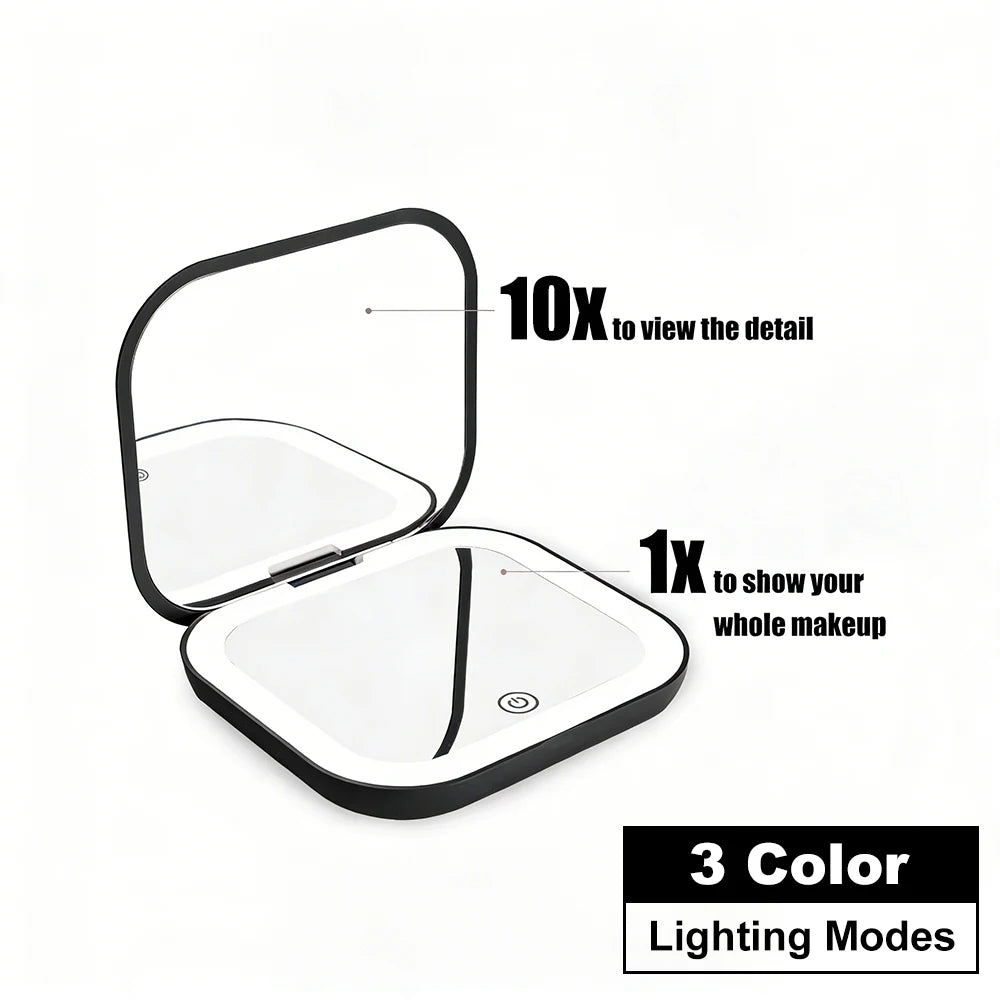 Miroir LED de poche
