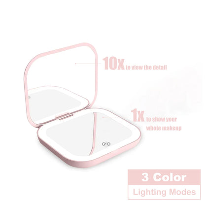 Miroir LED de poche